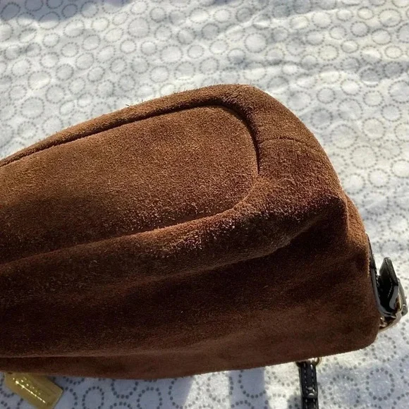 Vintage COACH Suede Hand Shoulder Bag MINTY! See Pics Ask Questions :)